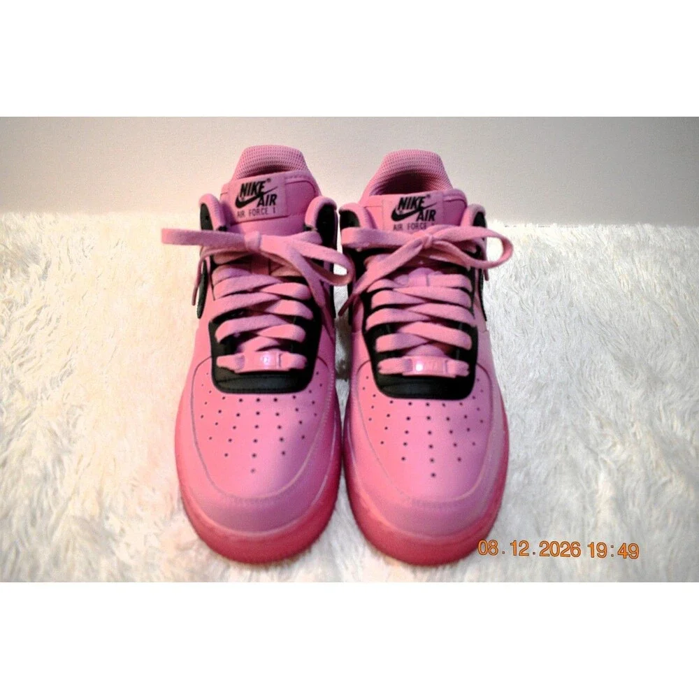RARE Nike BY YOU ID AF 1 Women’s Size 8.5 BIG LUV Pink & Black (AQ3778-994)